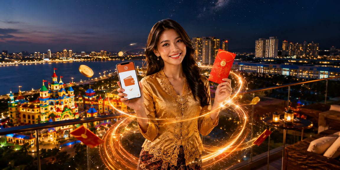 Sampul merah bonus sambutan bergaya kebaya Malaysia untuk ahli baharu lemon8